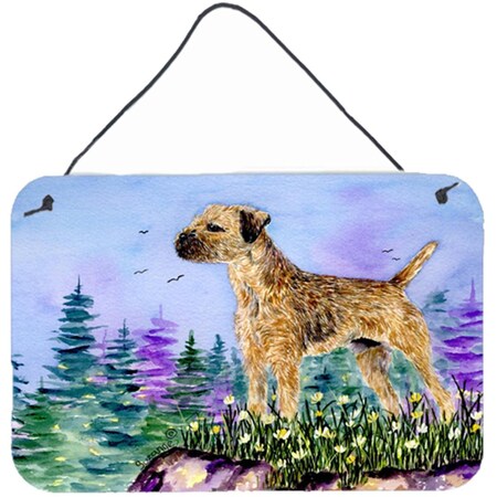 Carolines Treasures Border Terrier Indoor Aluminium Metal Wall Or Door Hanging Prints SS8664DS812